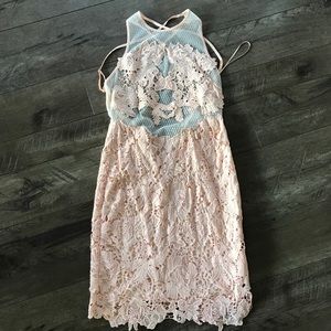 NWOT Brand new Nasty Gal a.peach lace dress